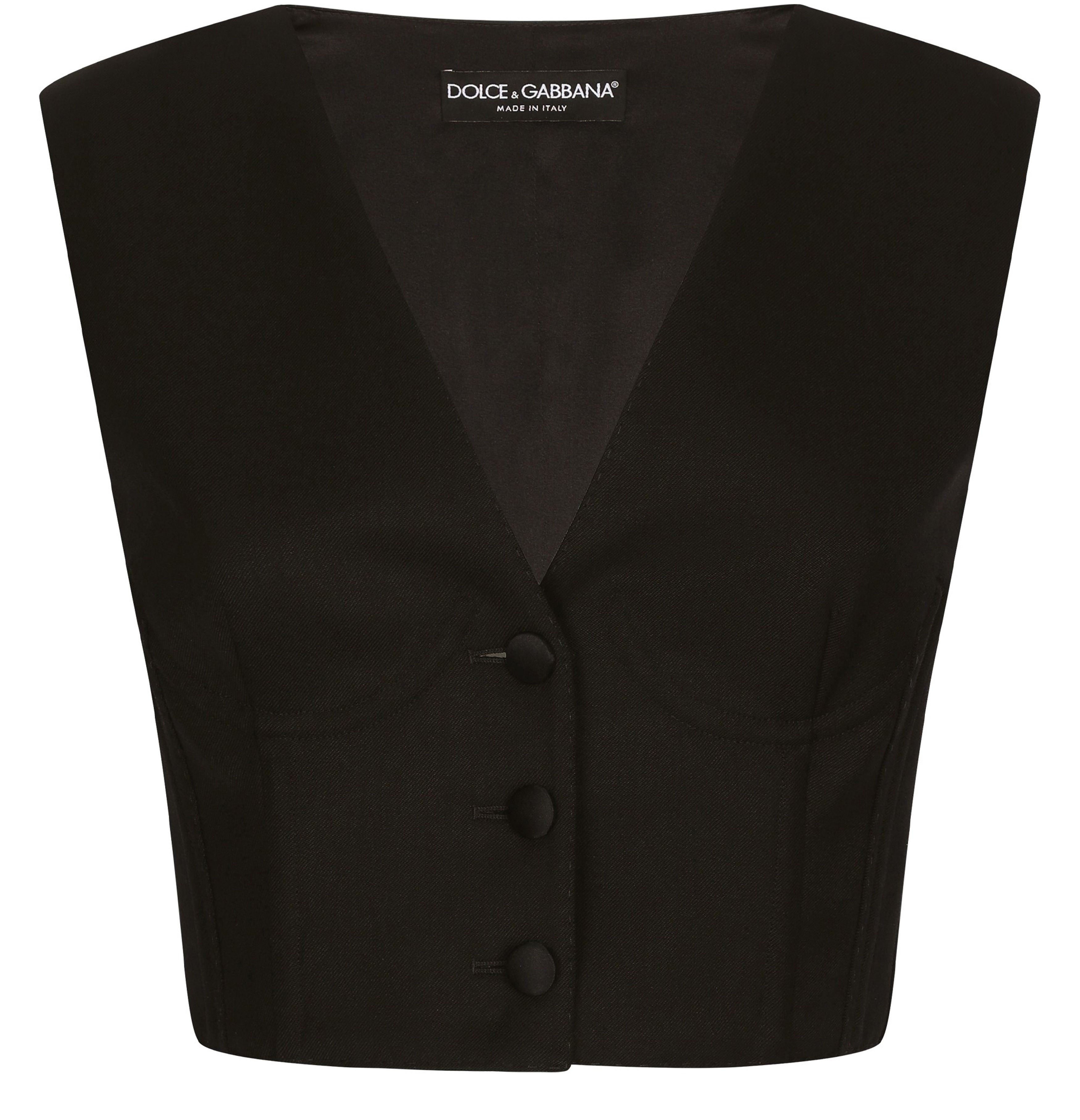 Dolce & Gabbana Cropped cady waistcoat