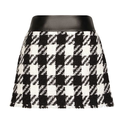 Dolce & Gabbana Short houndstooth skirt