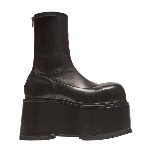 Balmain Leather platform boots