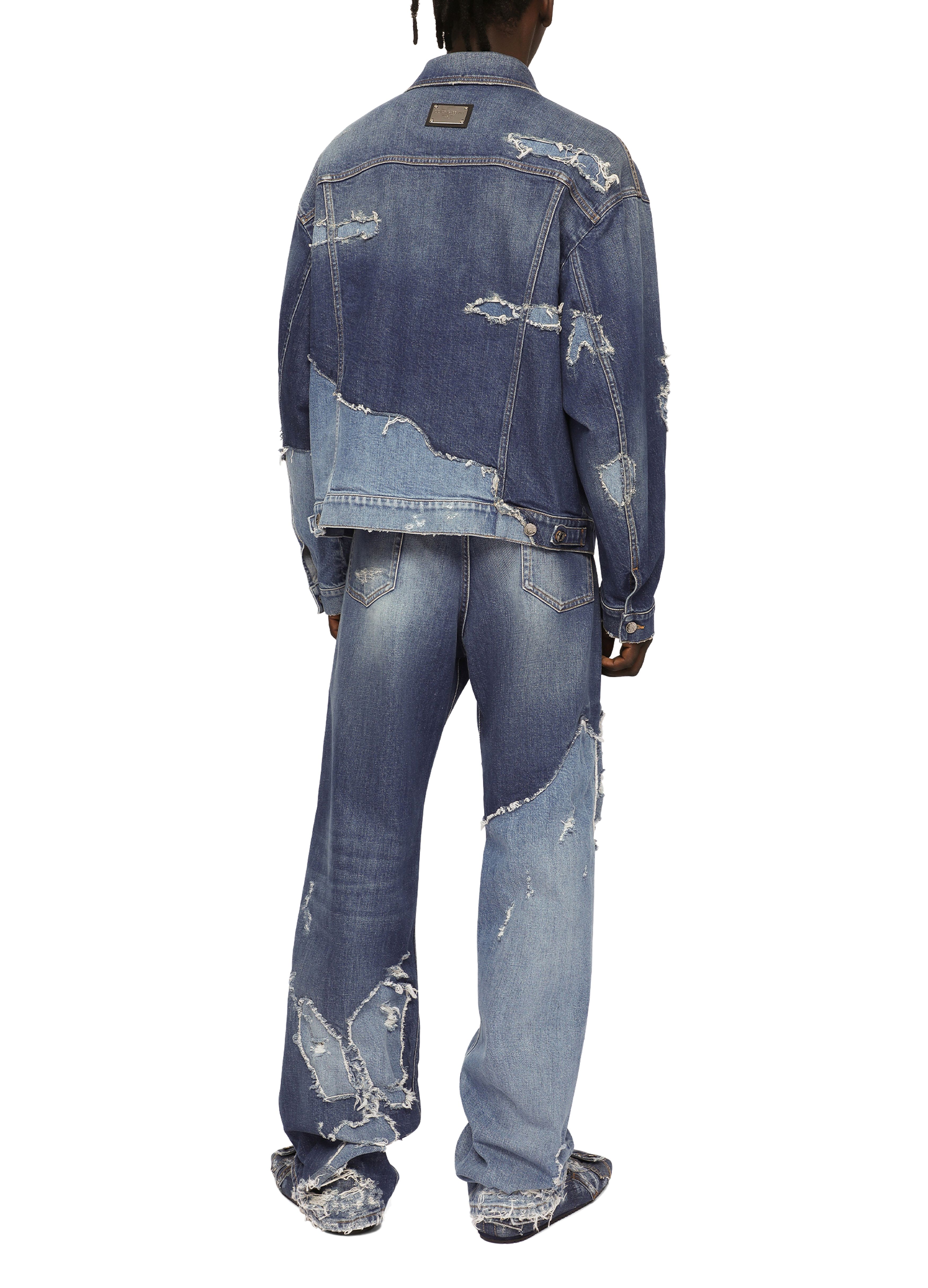 Dolce & Gabbana Stretch patchwork denim jacket