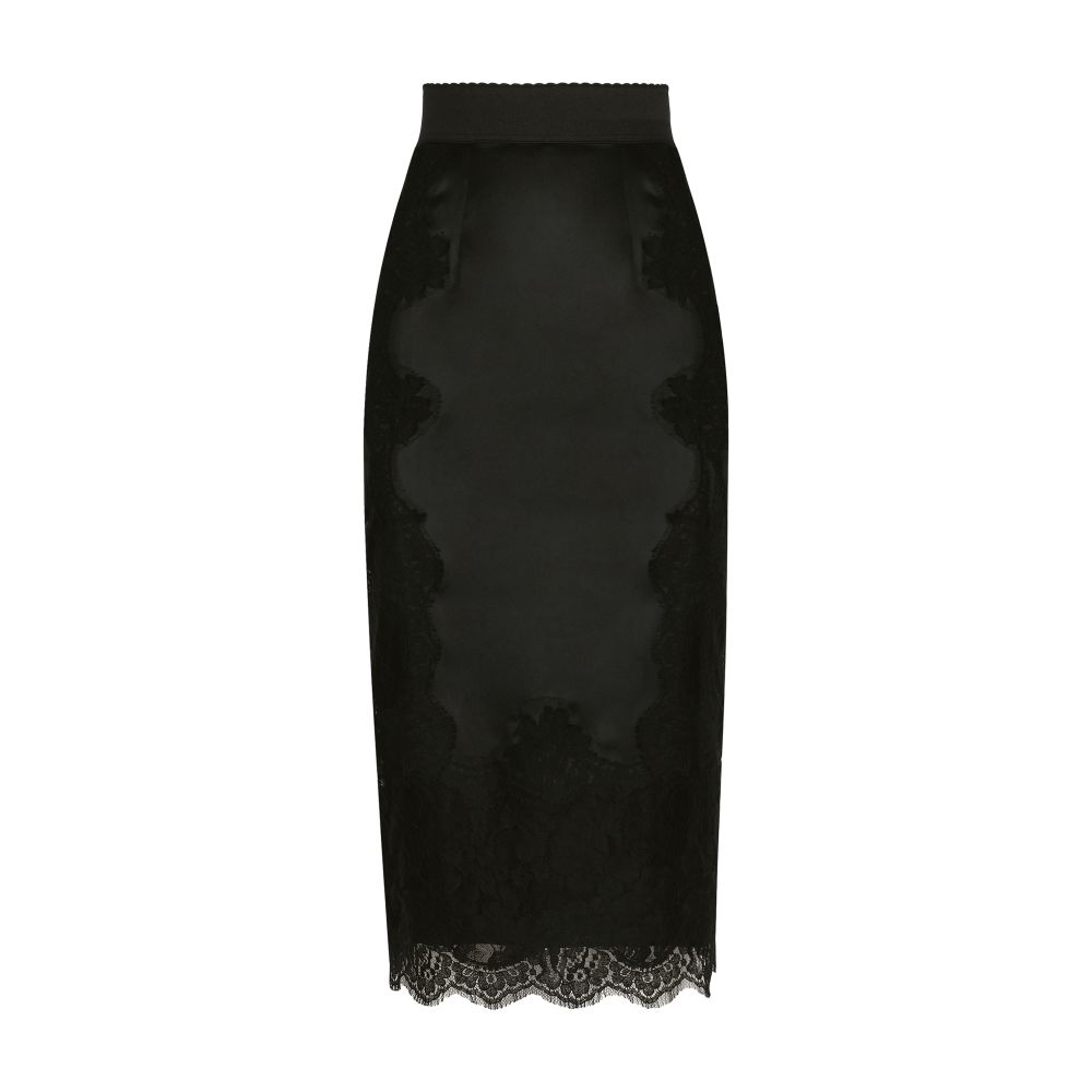 Dolce & Gabbana Satin midi skirt