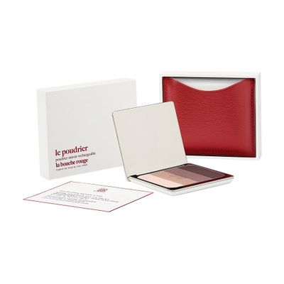  Red fine leather Aral eyeshadow set