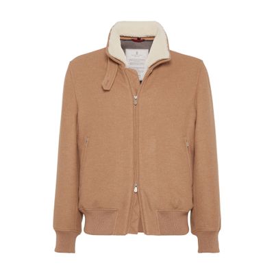 Brunello Cucinelli Cashmere fabric bomber jacket