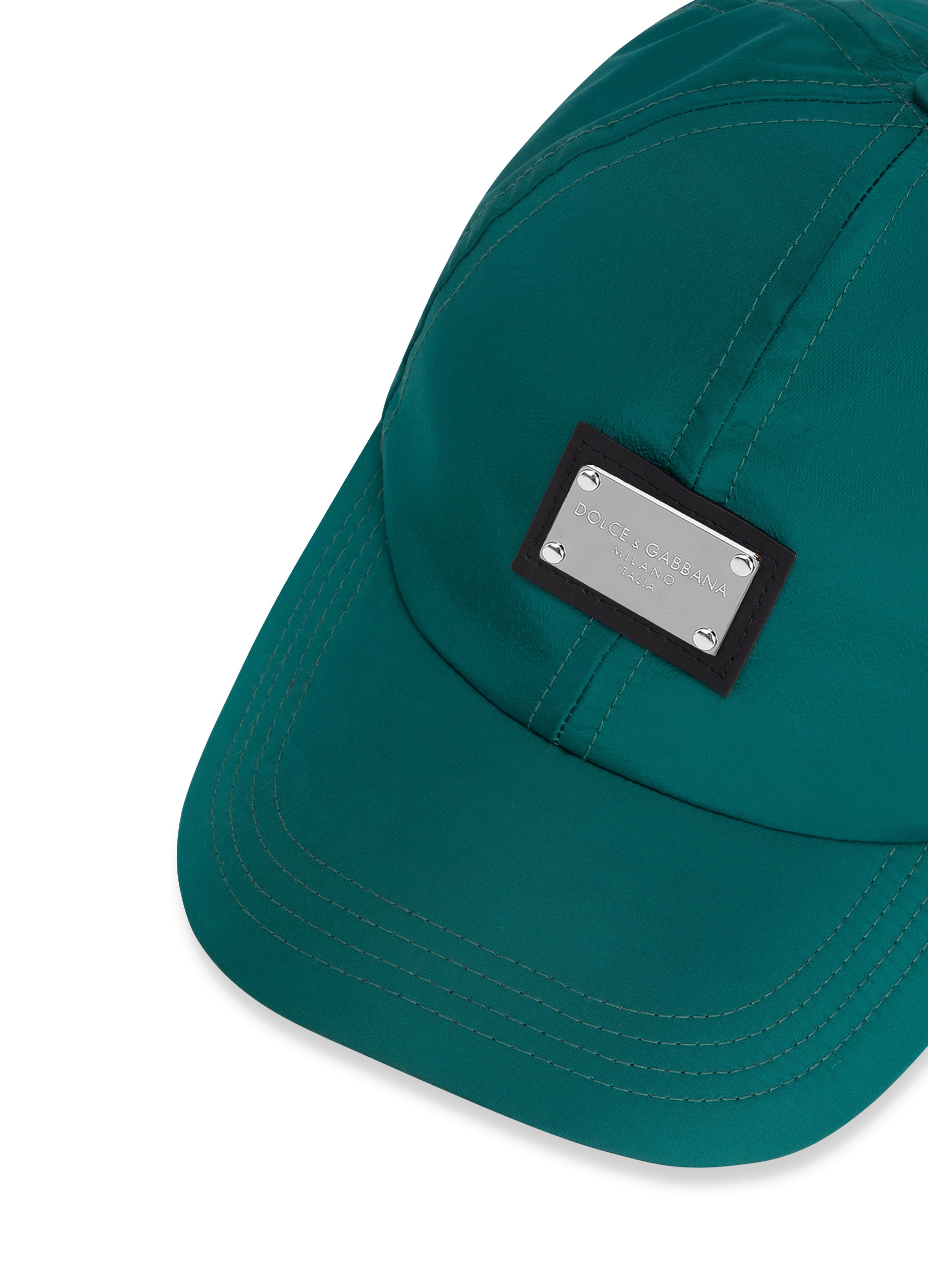 Dolce & Gabbana Nylon baseball cap with branded tag