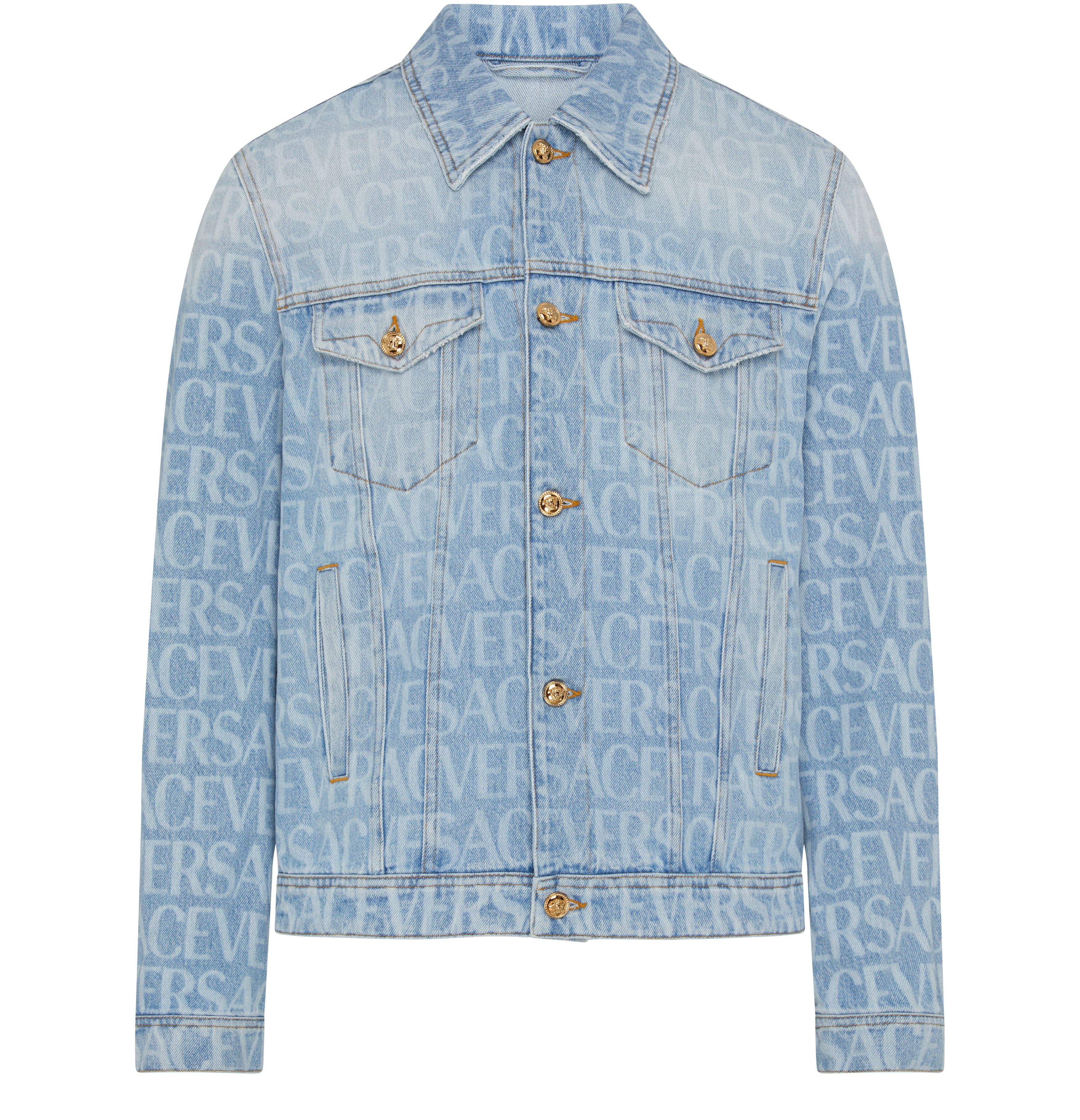 Versace Versace Allover denim jacket