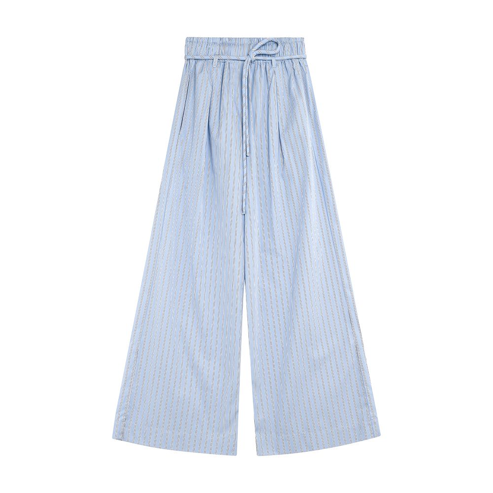  Pinstriped Cotton Trousers