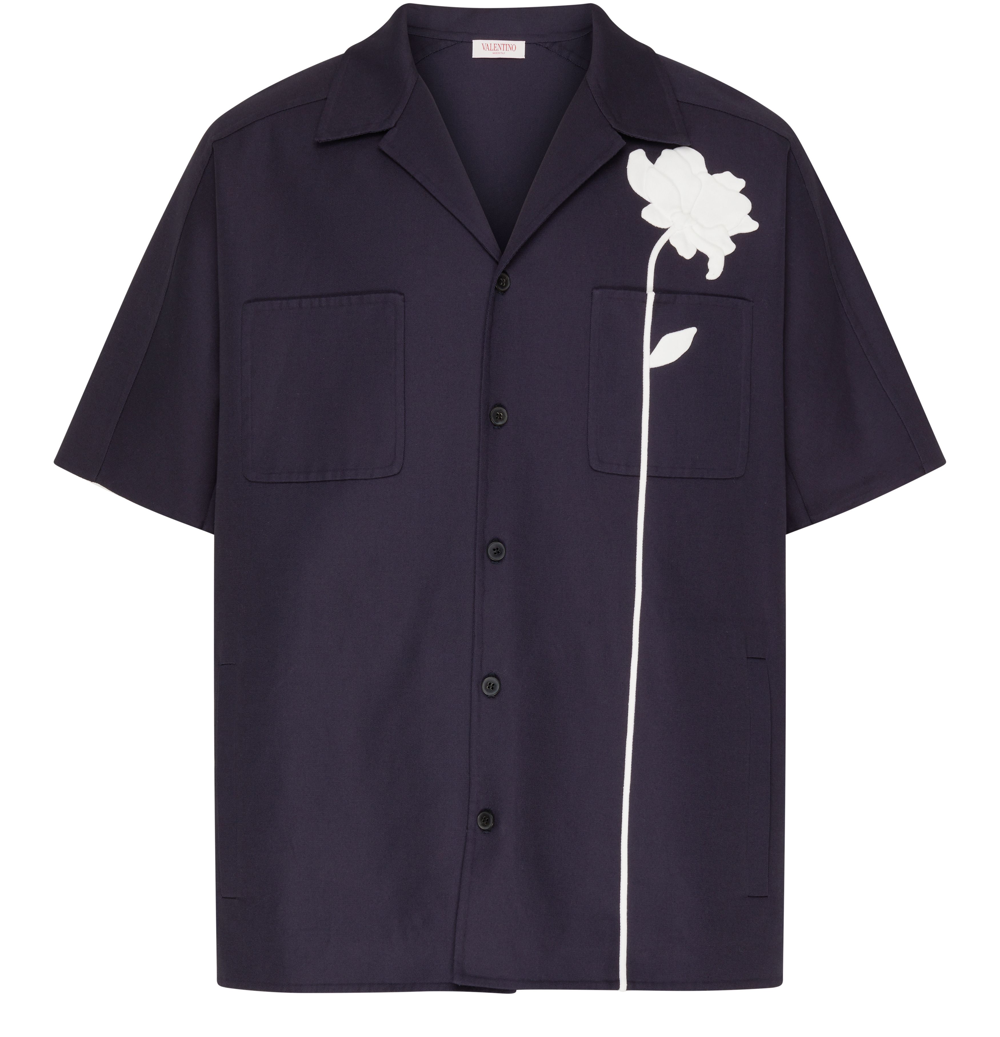 VALENTINO GARAVANI Short-sleeved embroidered shirt