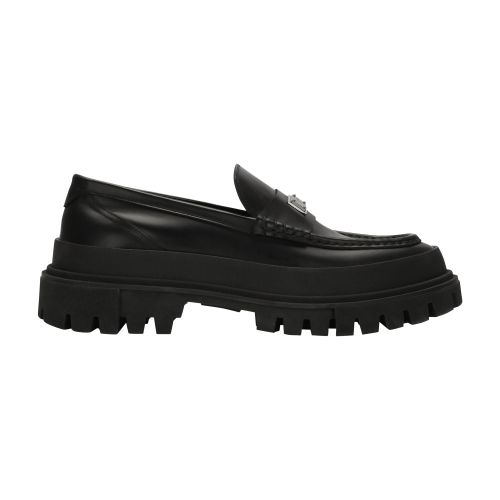 Dolce & Gabbana Brushed calfskin hi-trekking loafers