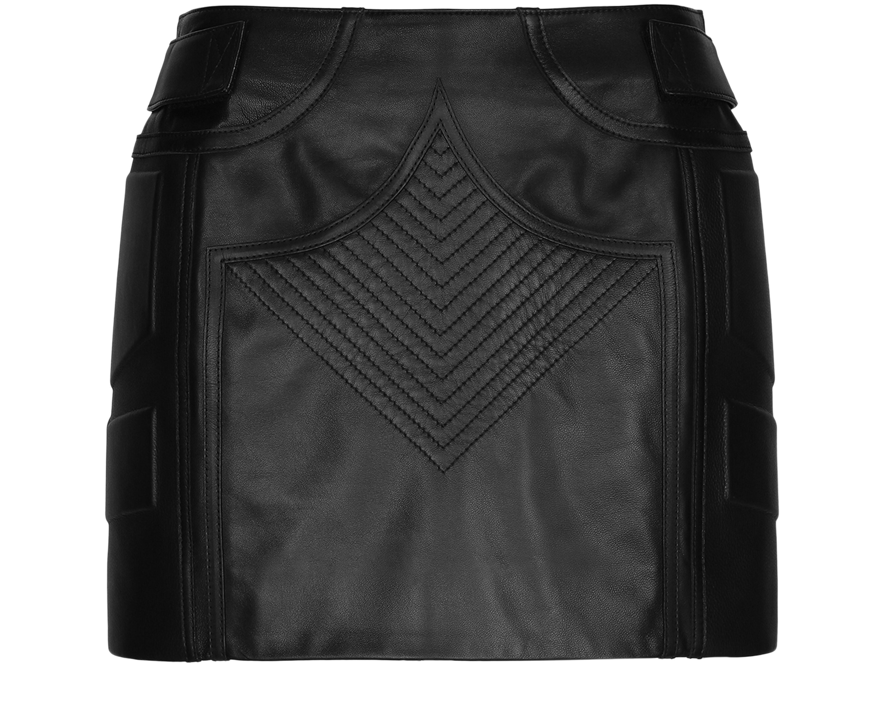 Dolce & Gabbana Nappa leather miniskirt