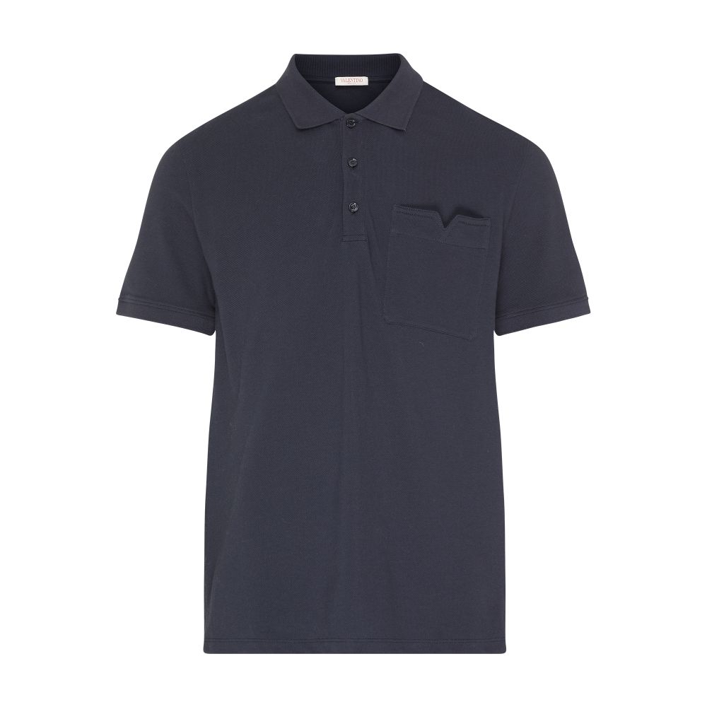 VALENTINO GARAVANI Polo shirt with V detail