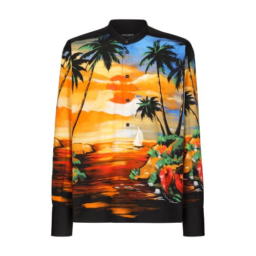 Dolce & Gabbana Hawaiian-print nylon shirt