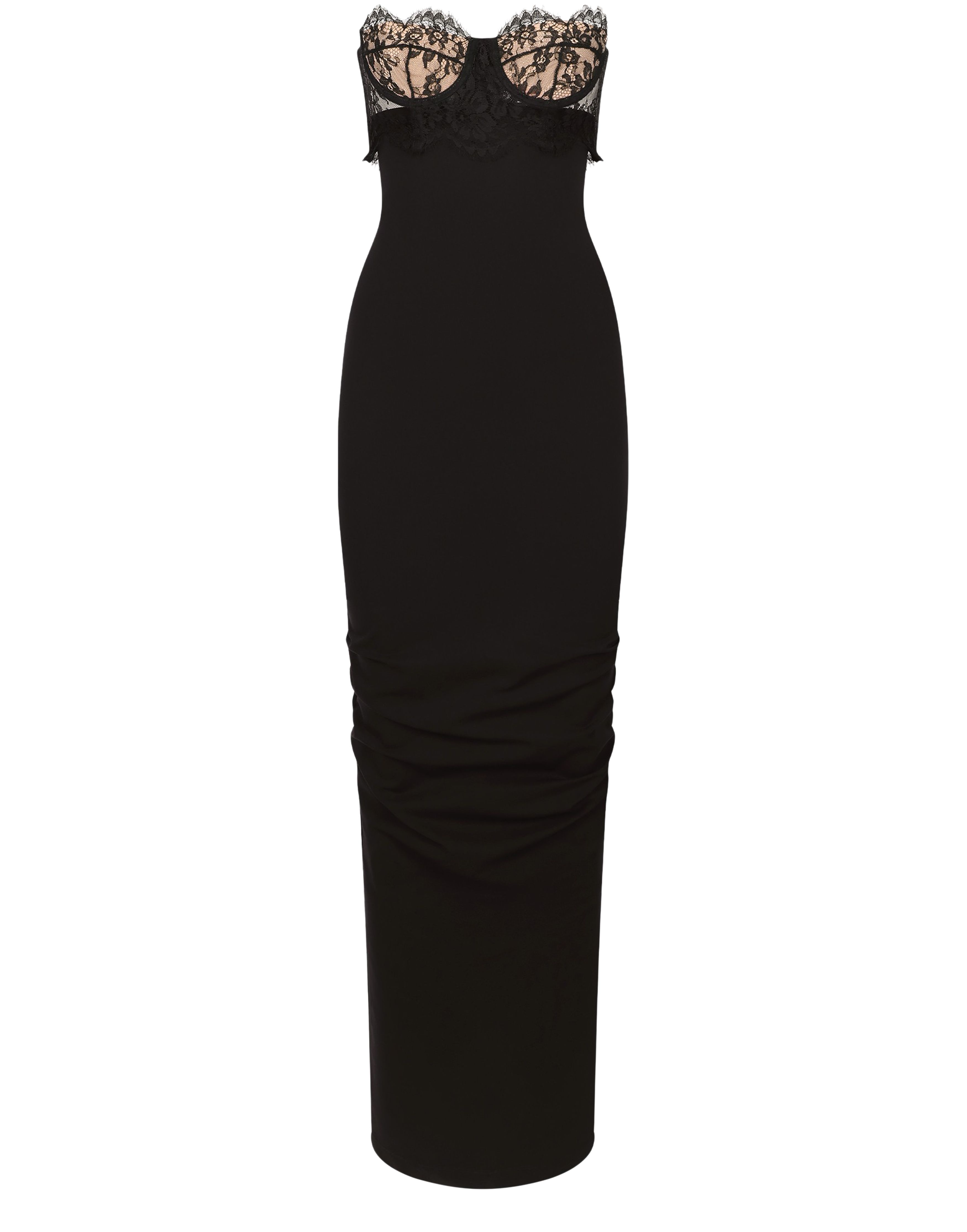 Dolce & Gabbana Long jersey Milano rib dress