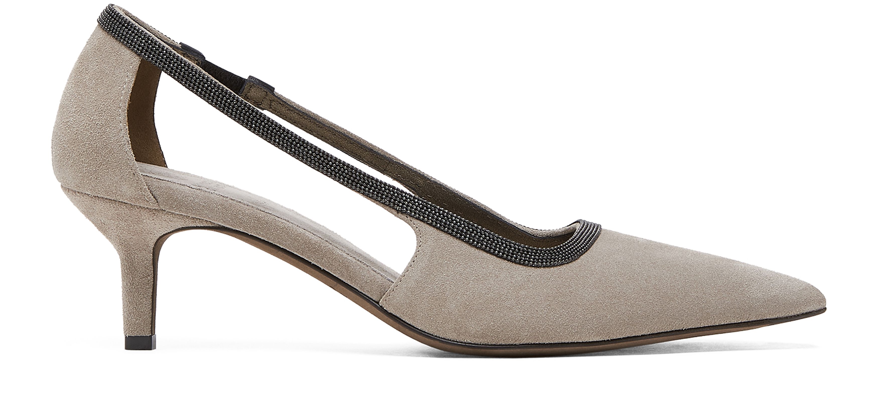 Brunello Cucinelli City heels with monili