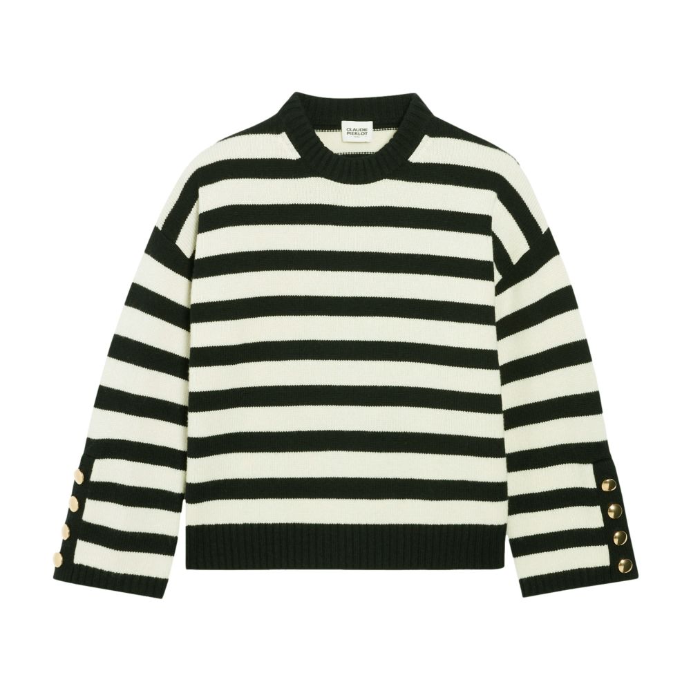  Two-tone oversized jumper