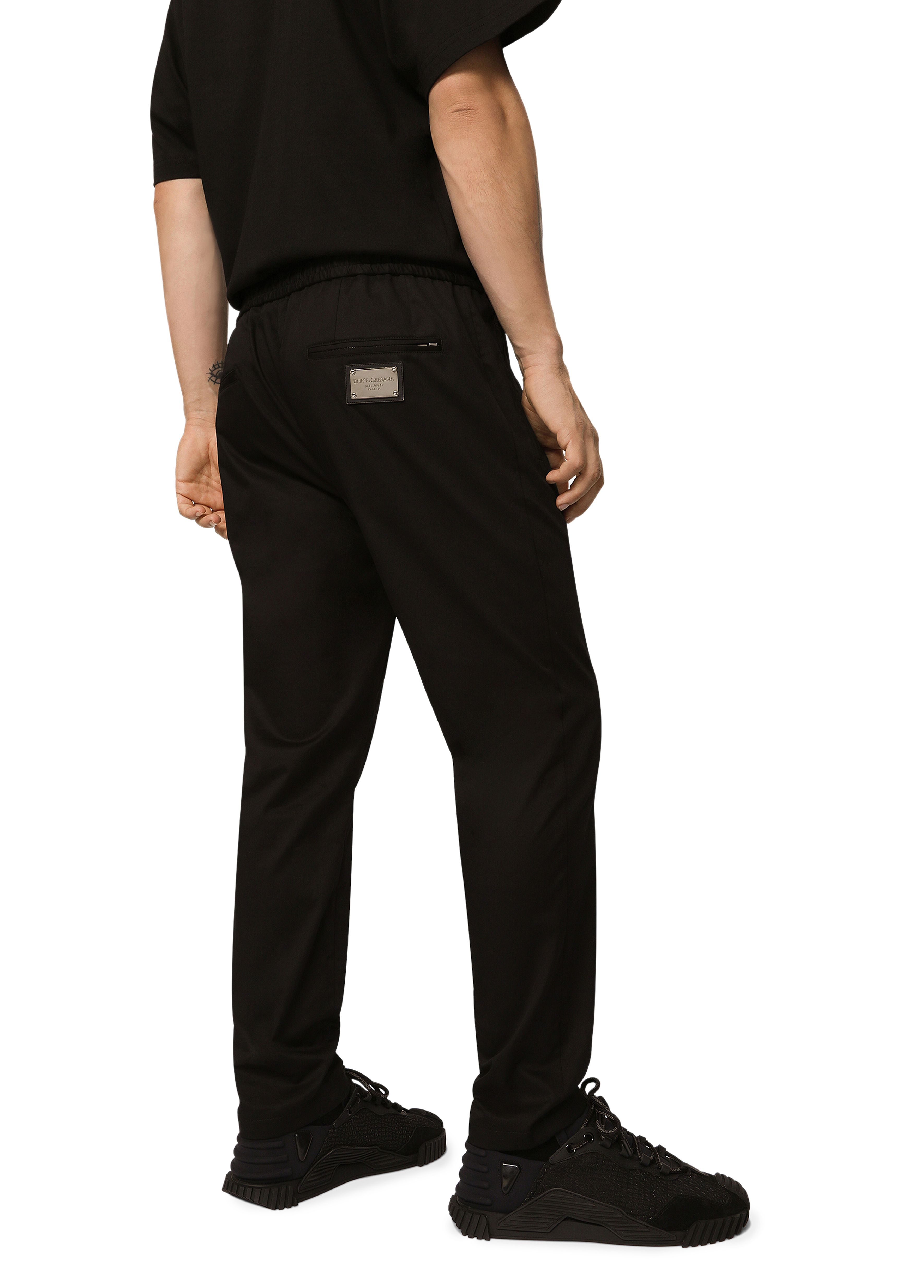 Dolce & Gabbana Stretch cotton jogging pants with tag