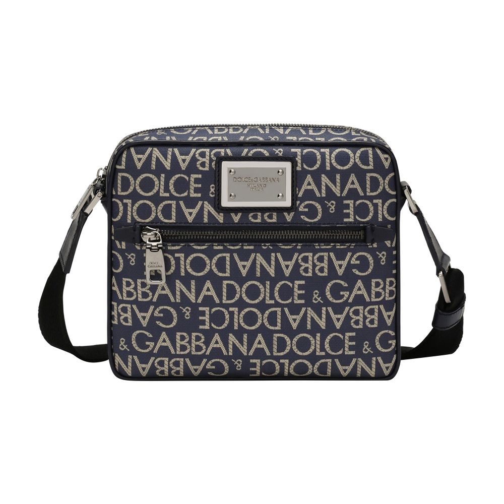 Dolce & Gabbana Coated jacquard crossbody bag