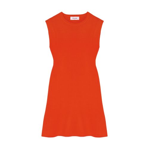 Yves Salomon Short Sleeveless Dress In Stretch Knit