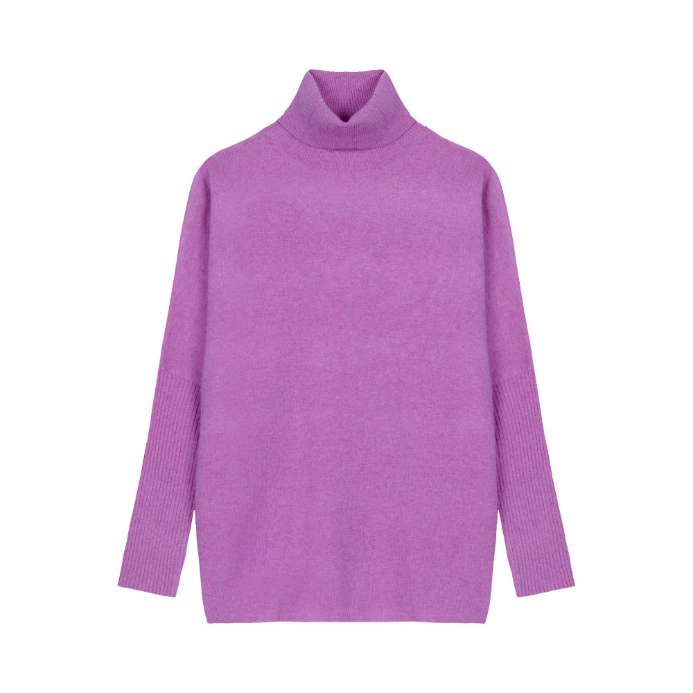  Margareth round neck cashmere poncho