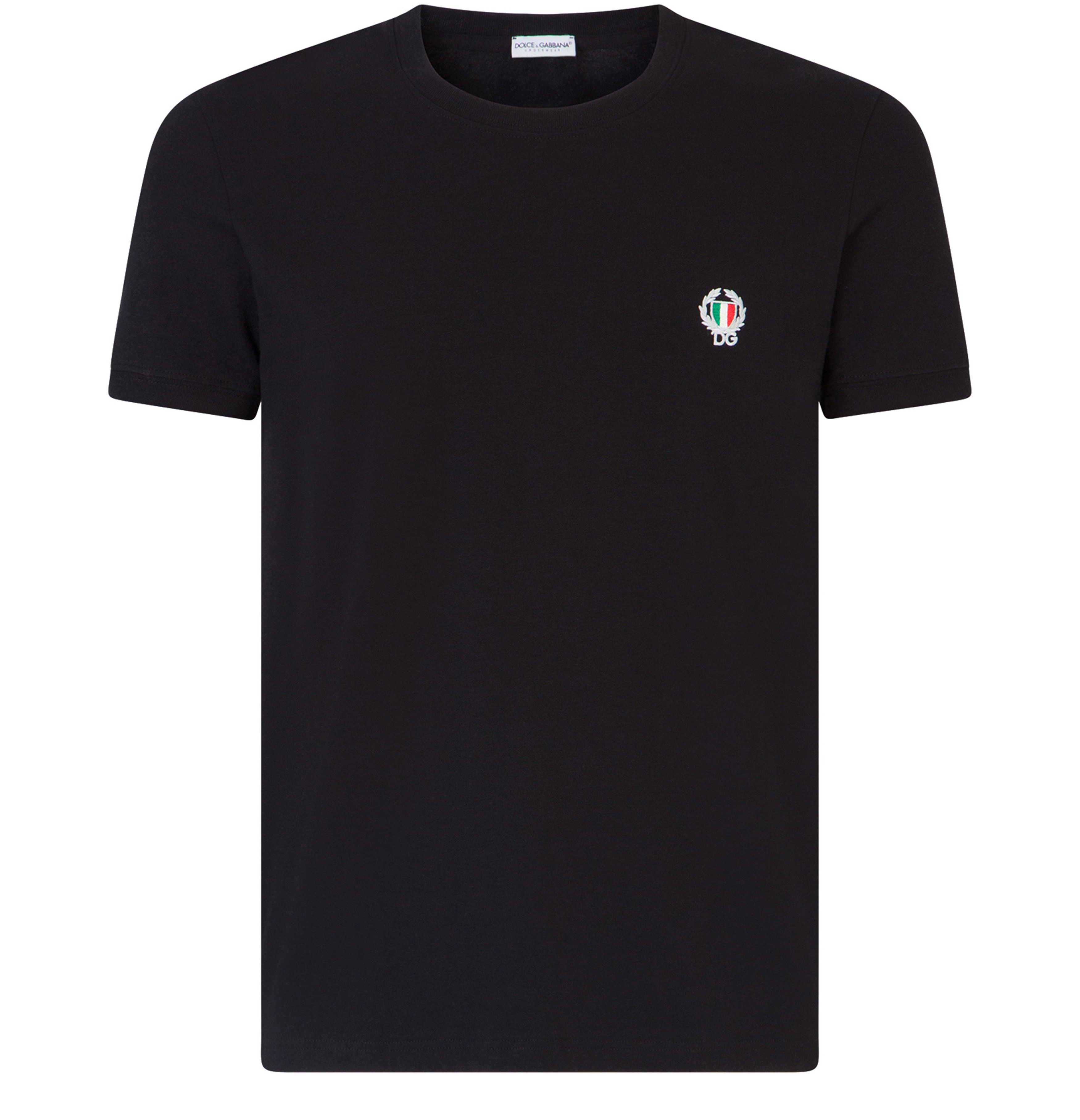 Dolce & Gabbana Round-neck stretch cotton t-shirt