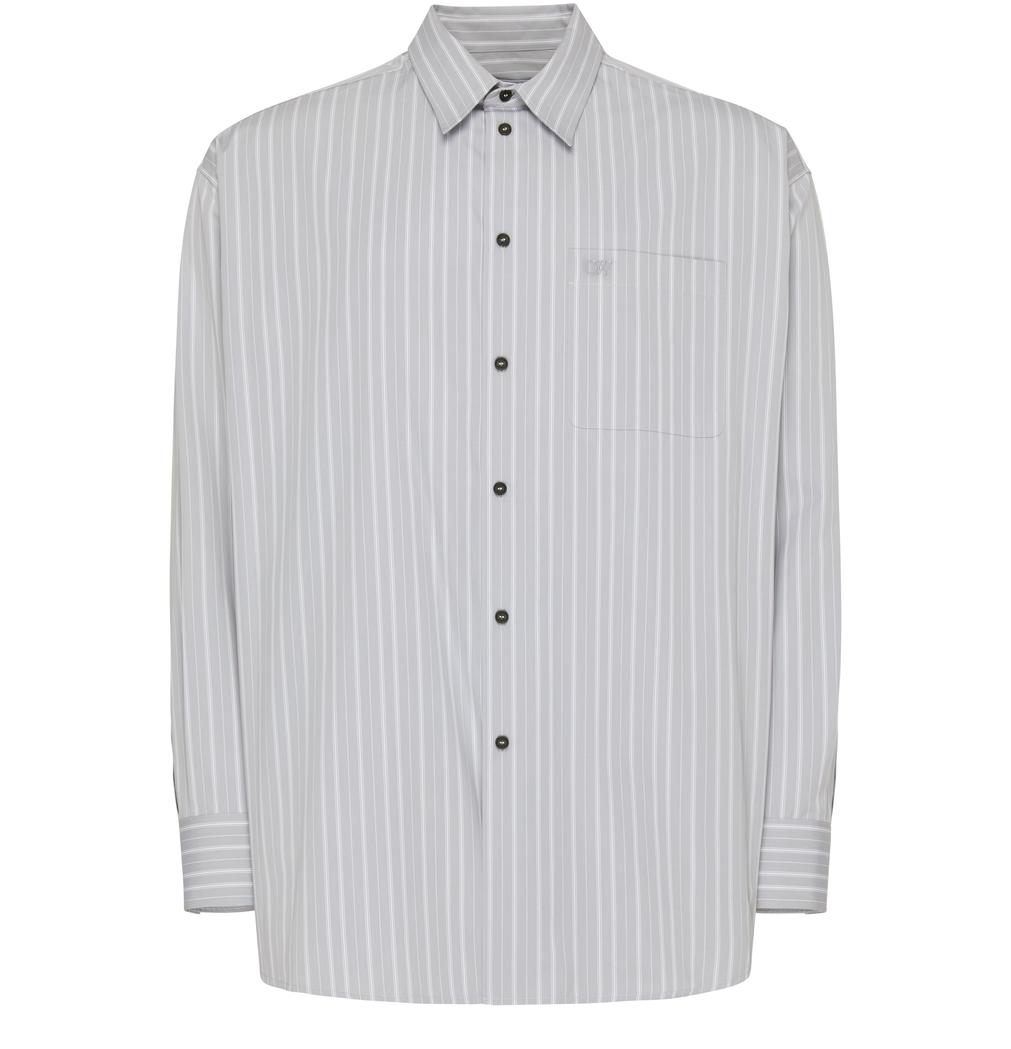 OFF-WHITE Ow Popl Stripe Alloy shirt