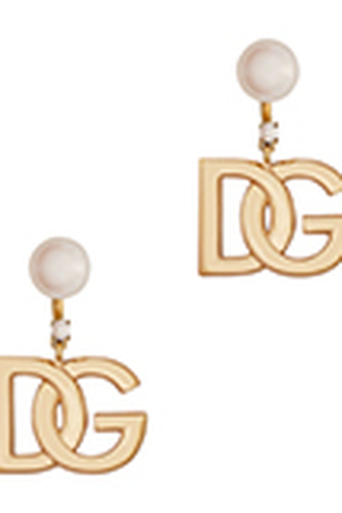 Dolce & Gabbana Earrings with DG logo and pearls