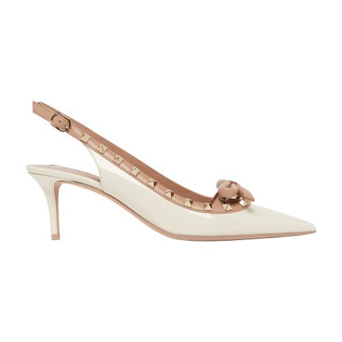 VALENTINO GARAVANI Rockstud Bow slingbacks