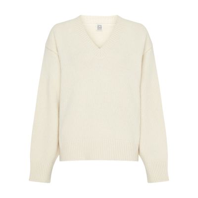 Toteme Wool and cashmere V-neck sweater