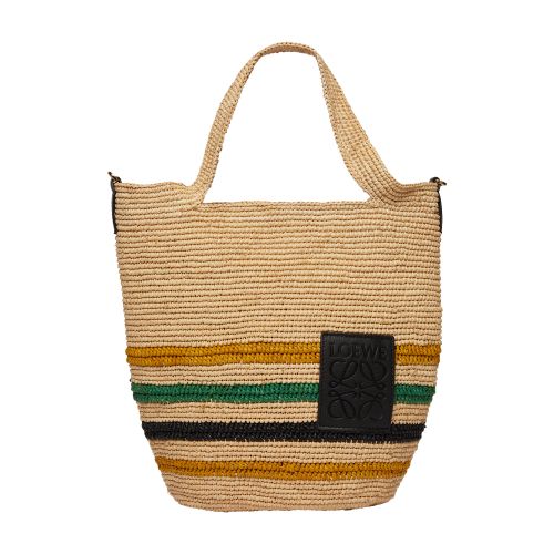 Loewe Mini basket bag with stripes