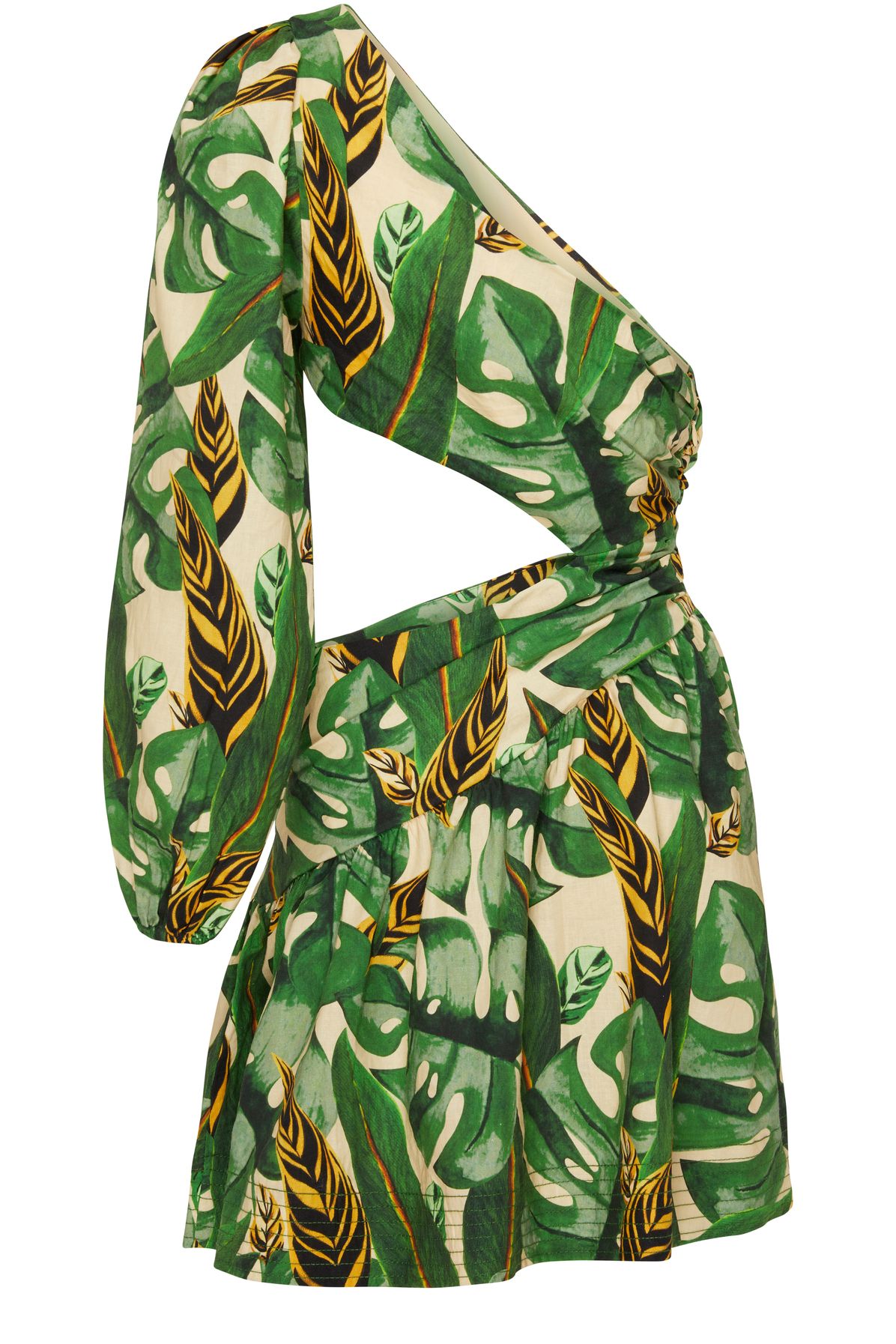 Farm Rio Tropical Leaves mini dress