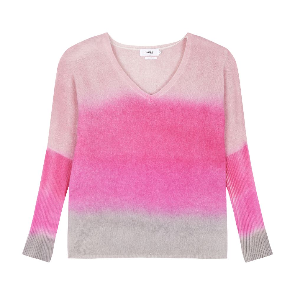  Patagonie gradient-effect v-neck cashmere poncho