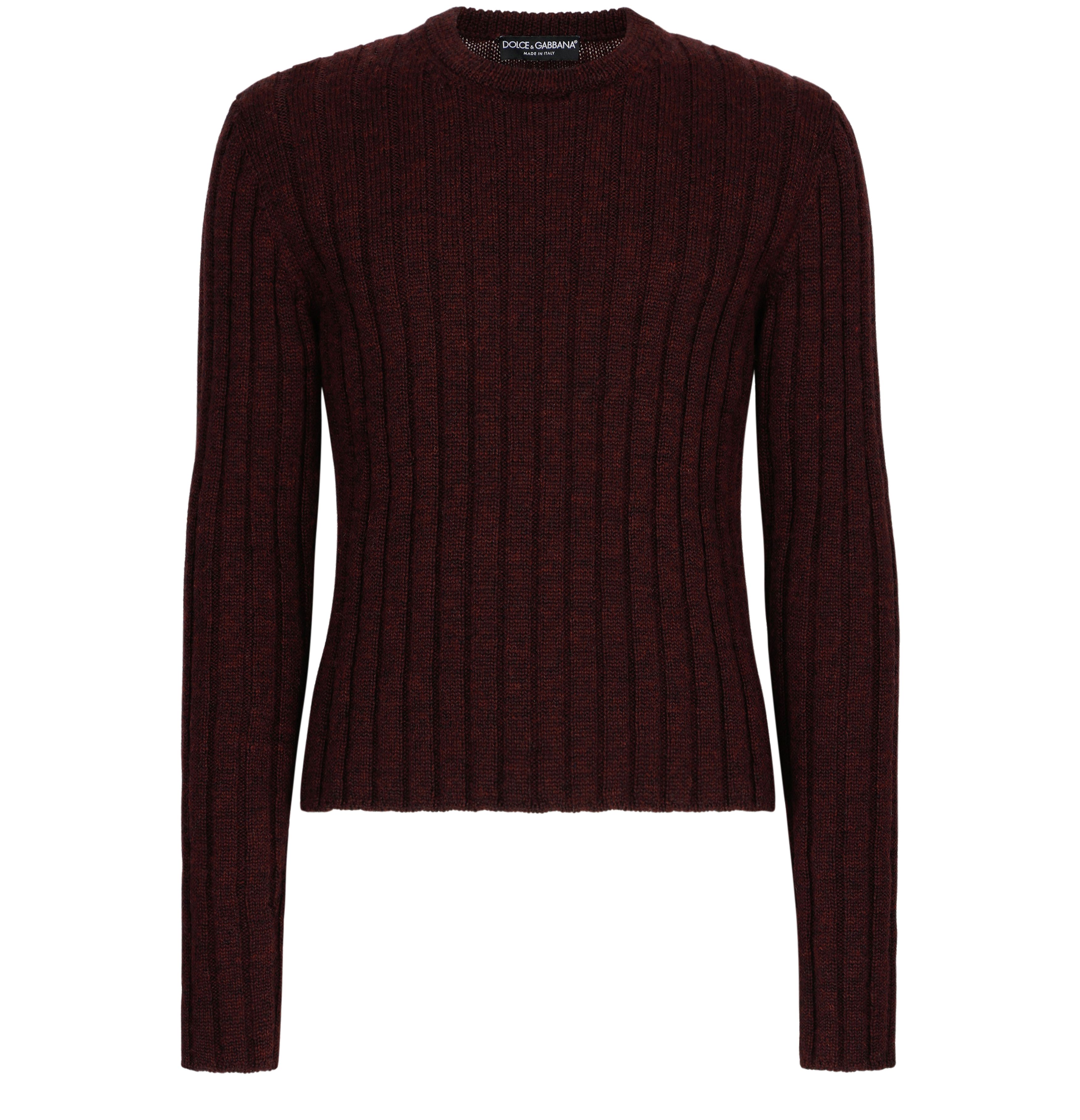 Dolce & Gabbana Ribbed Wool Crewneck Sweater