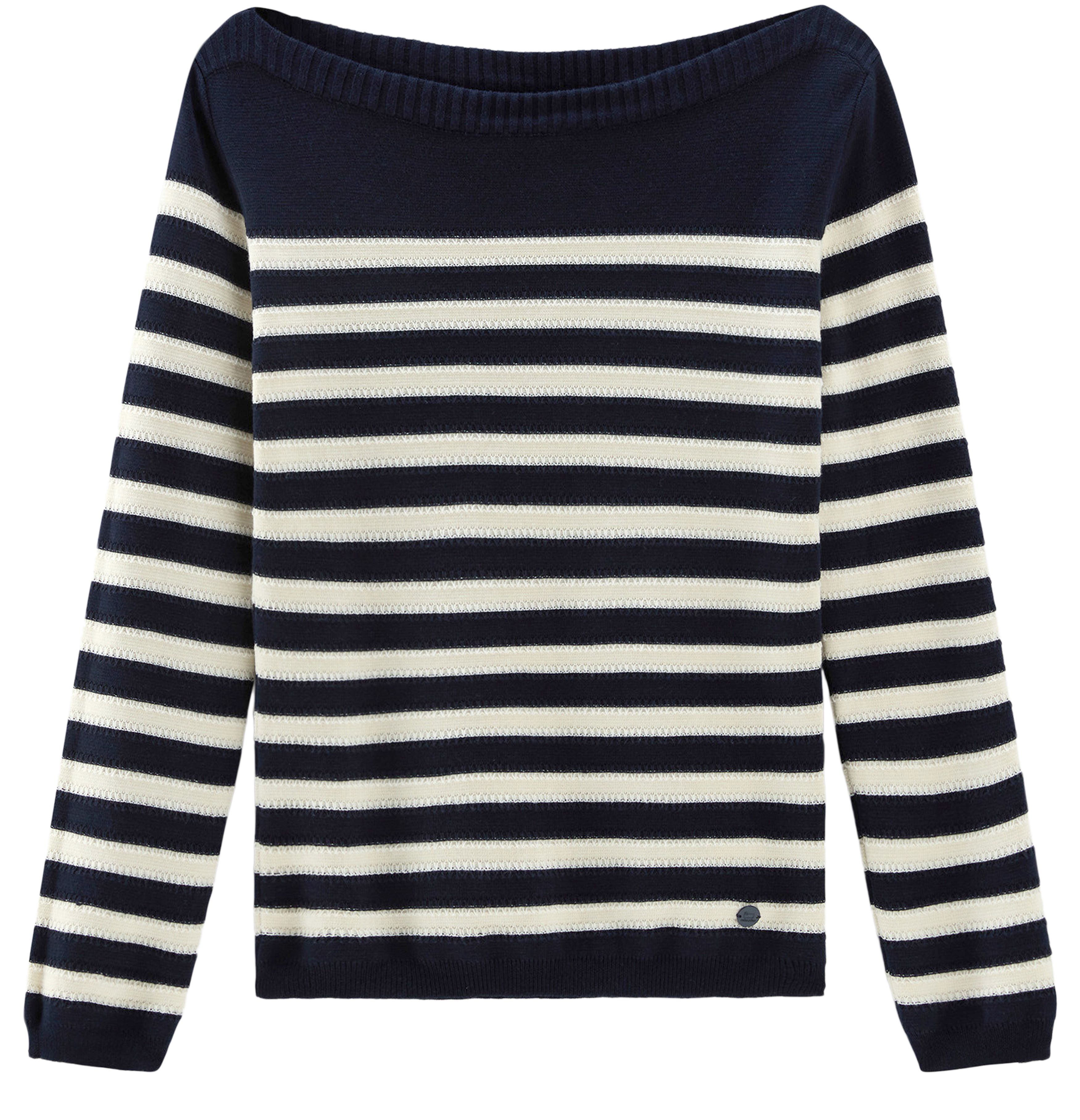 Woolrich Pure cotton sweater with boat neckline