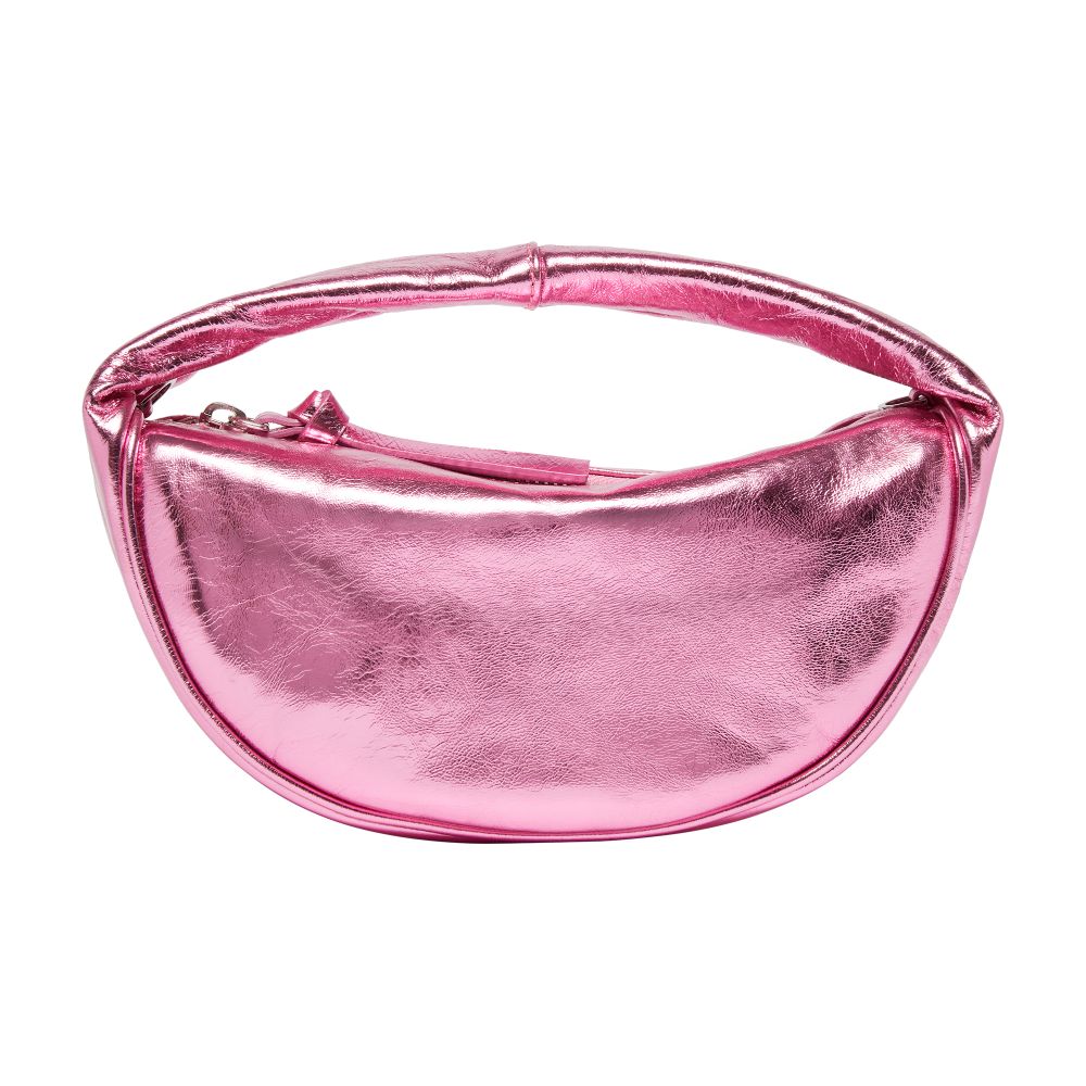 BY FAR Baby Cush lipstick metallic leather bag