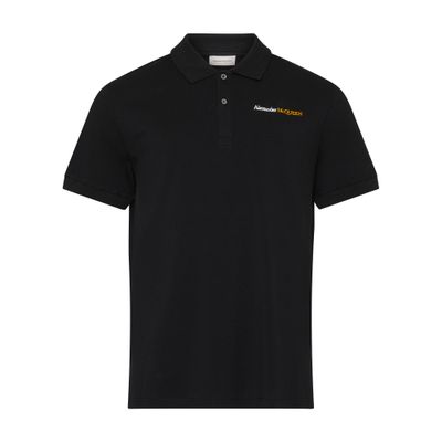 Alexander McQueen Short-sleeved polo shirt with logo