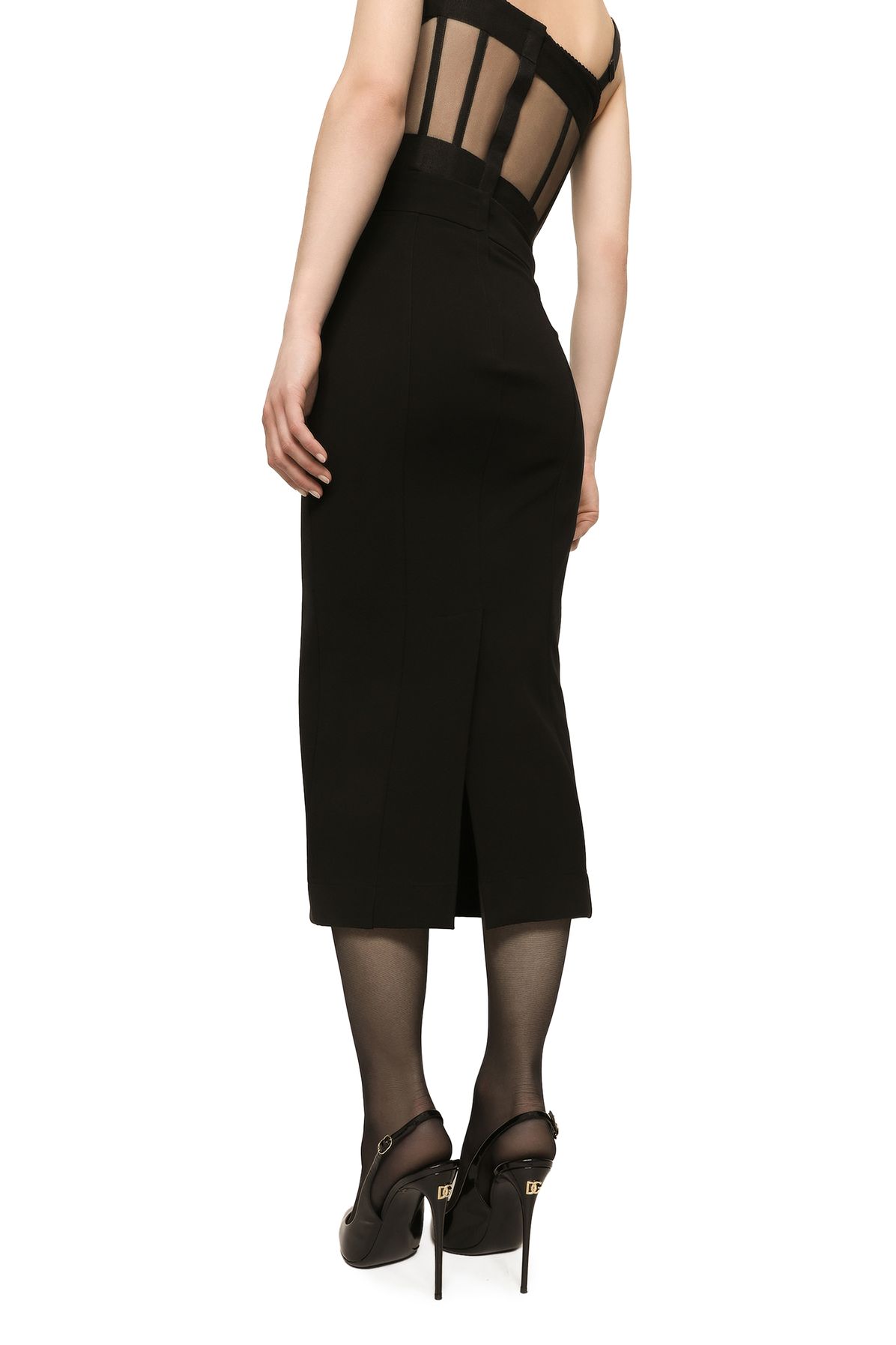 Dolce & Gabbana Technical jersey calf-length skirt