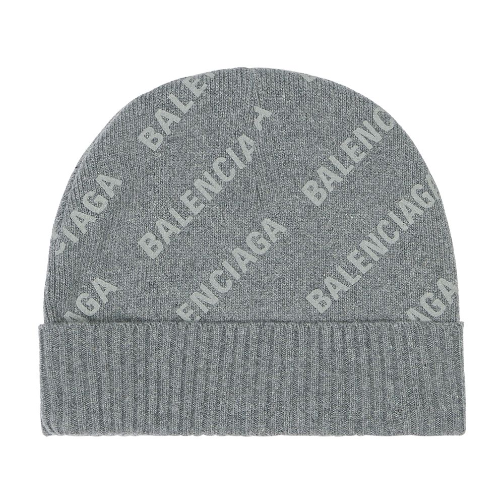 Balenciaga Allover logo beanie