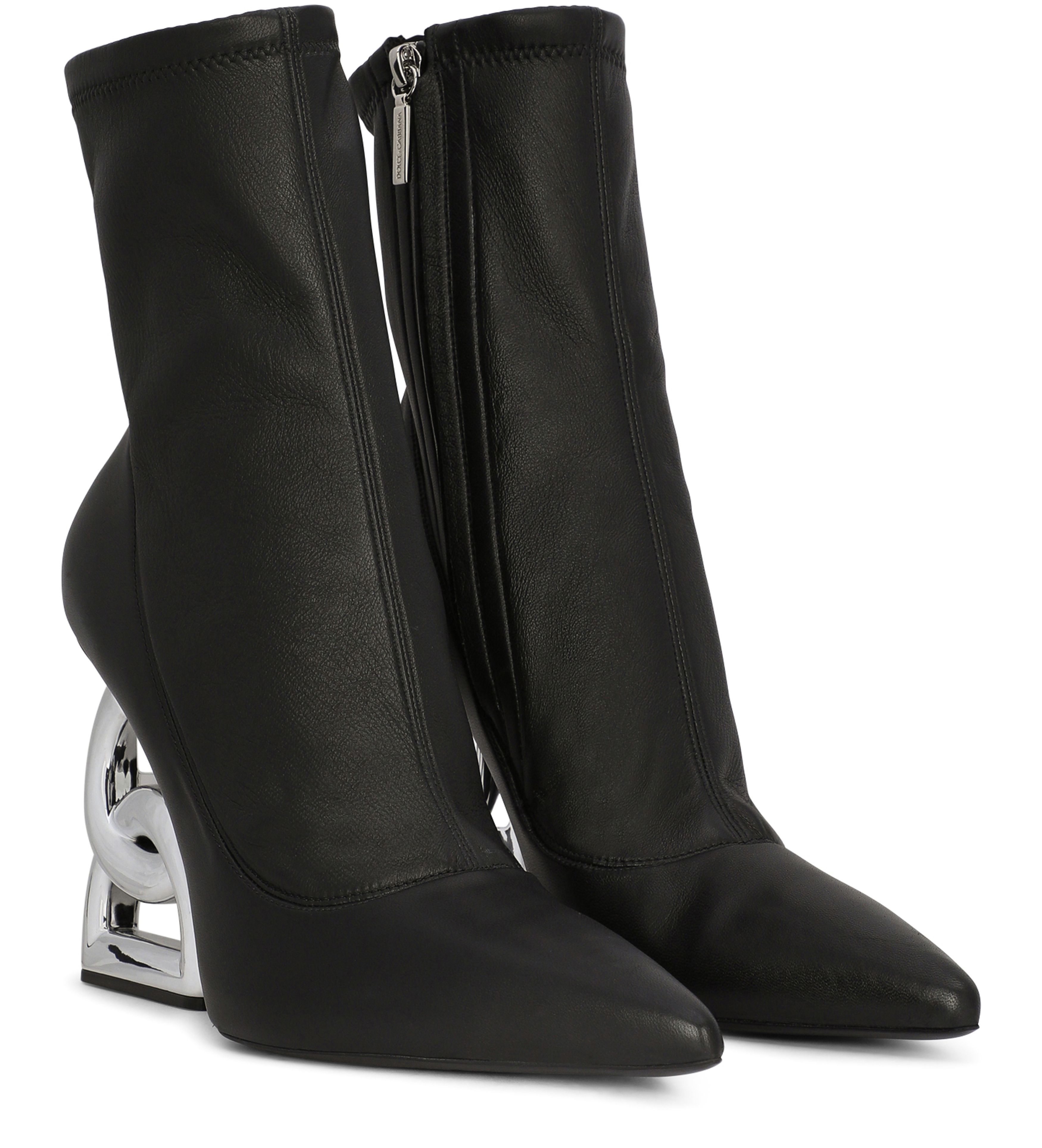 Dolce & Gabbana Nappa-effect fabric ankle boots