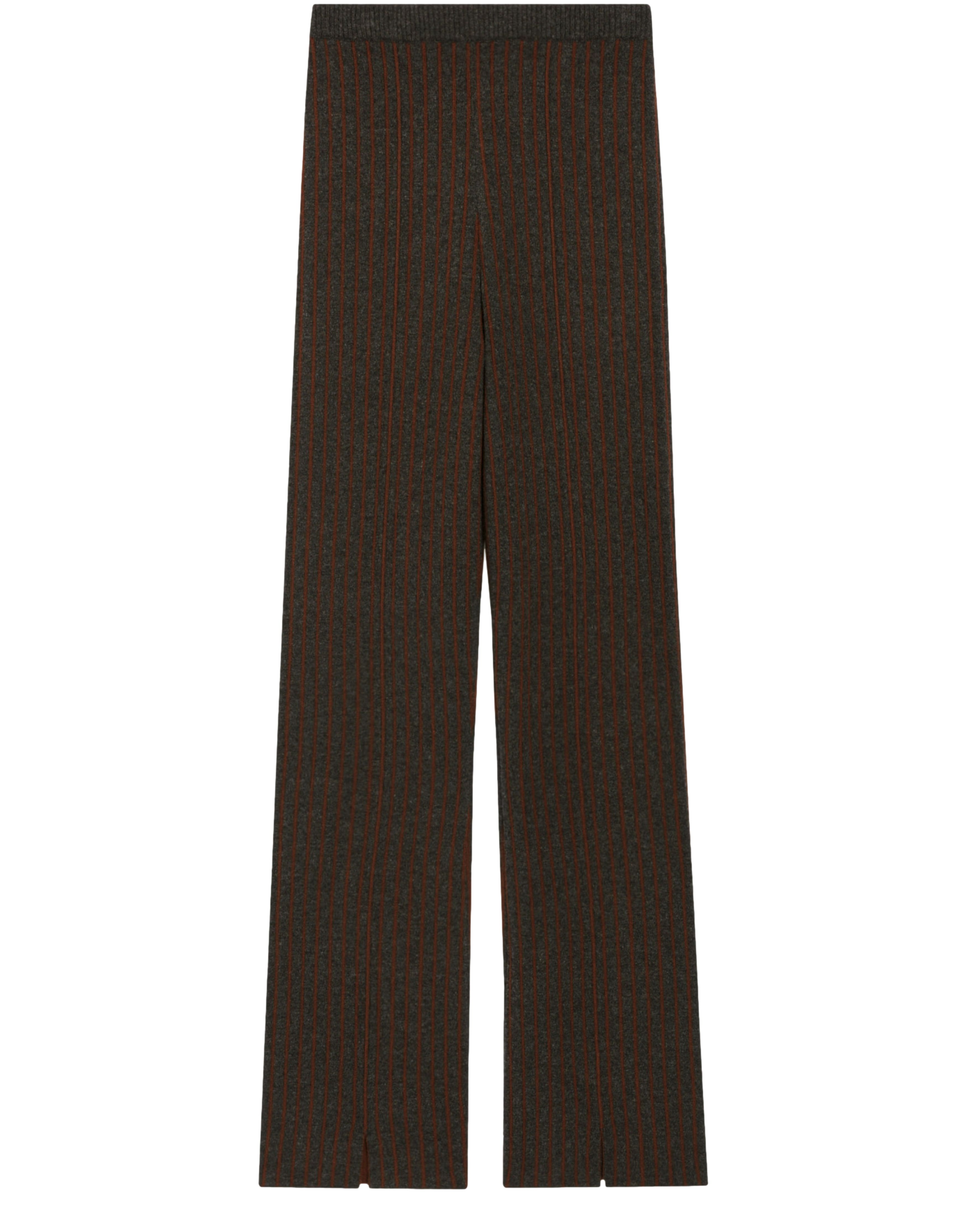  Stripy knit trousers