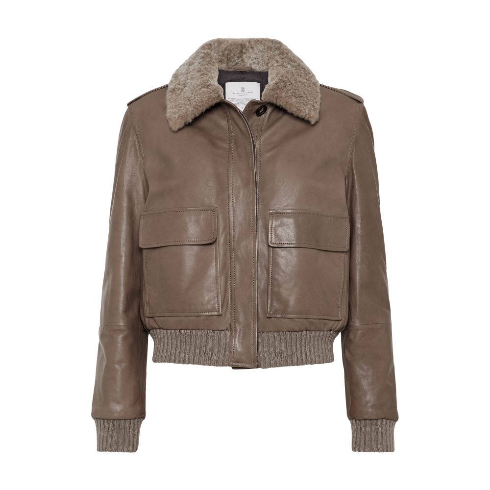 Brunello Cucinelli Nappa leather jacket