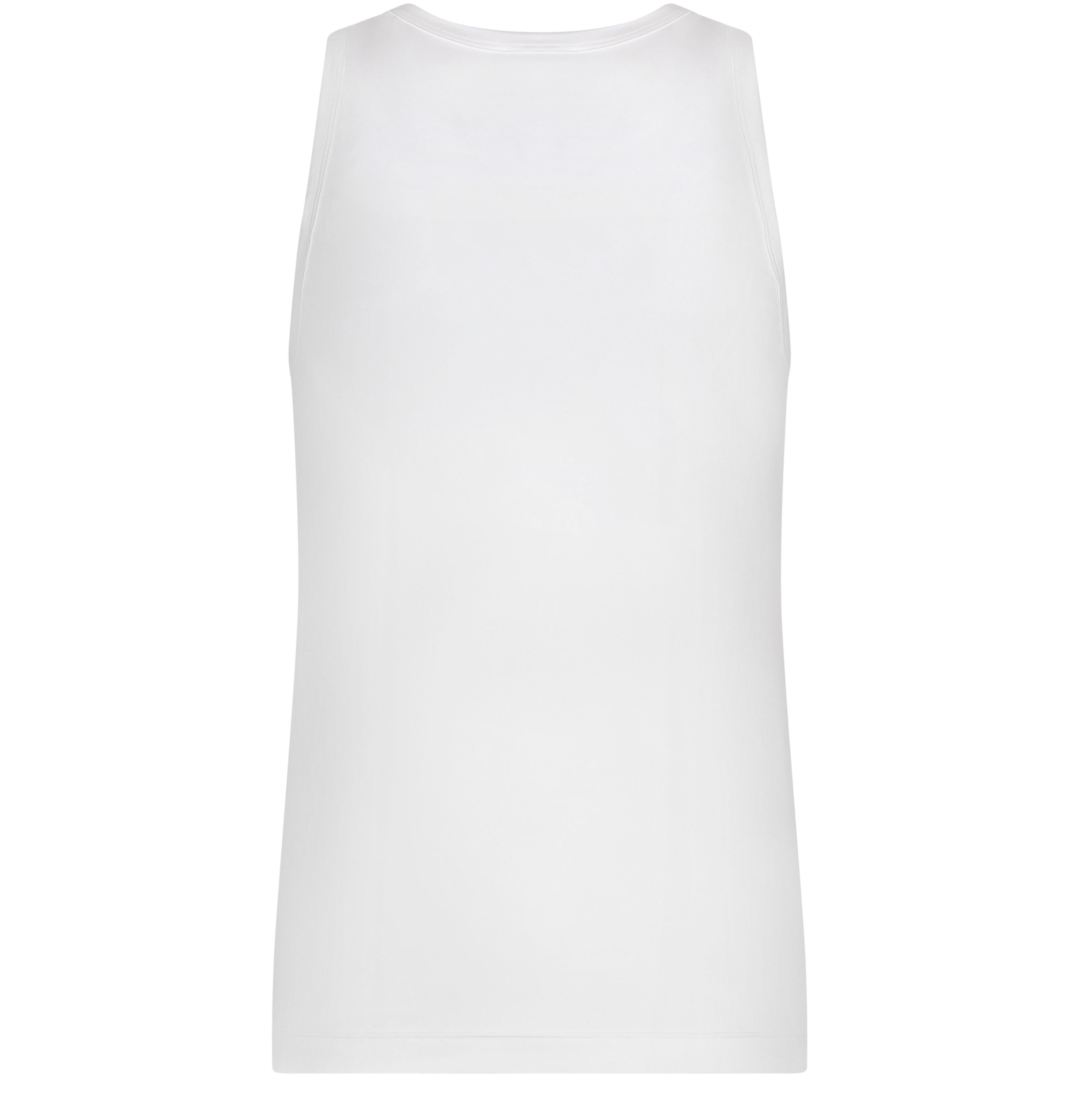 Dolce & Gabbana Two-way stretch cotton tank top with logo label