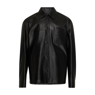 Loewe Zip-up overshirt in nappa lambskin