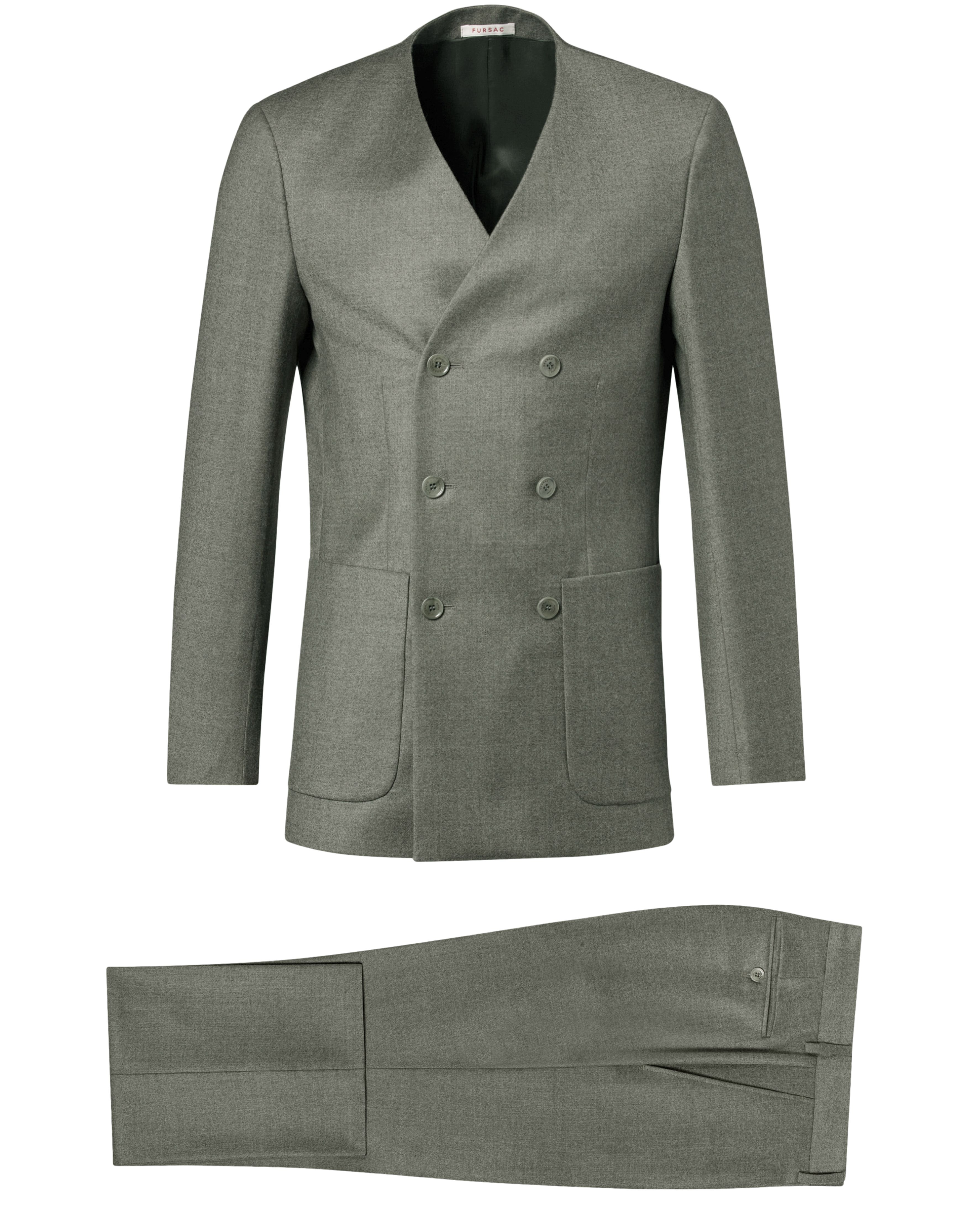  Wool double-breasted suit