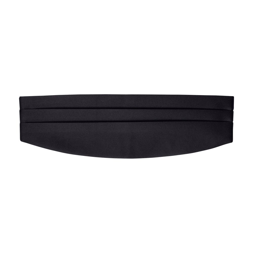  Satin pleated tuxedo belt