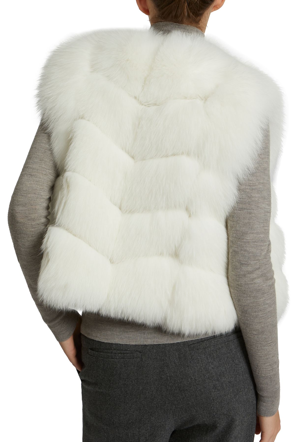 Yves Salomon Short fox fur gilet