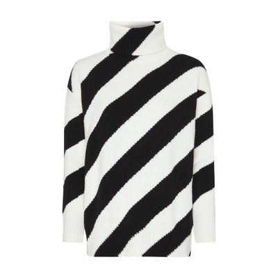 VALENTINO GARAVANI Striped turtleneck sweater