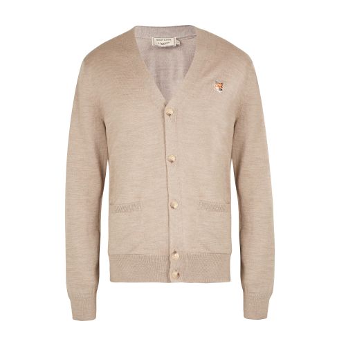 Maison Kitsuné Fox head patch cardigan