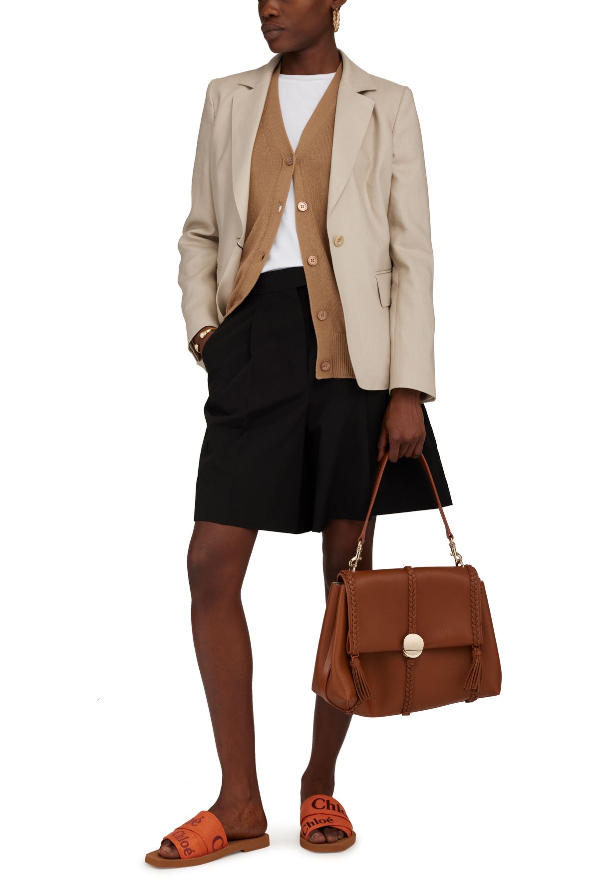 Max Mara Alpaca one-button blazer