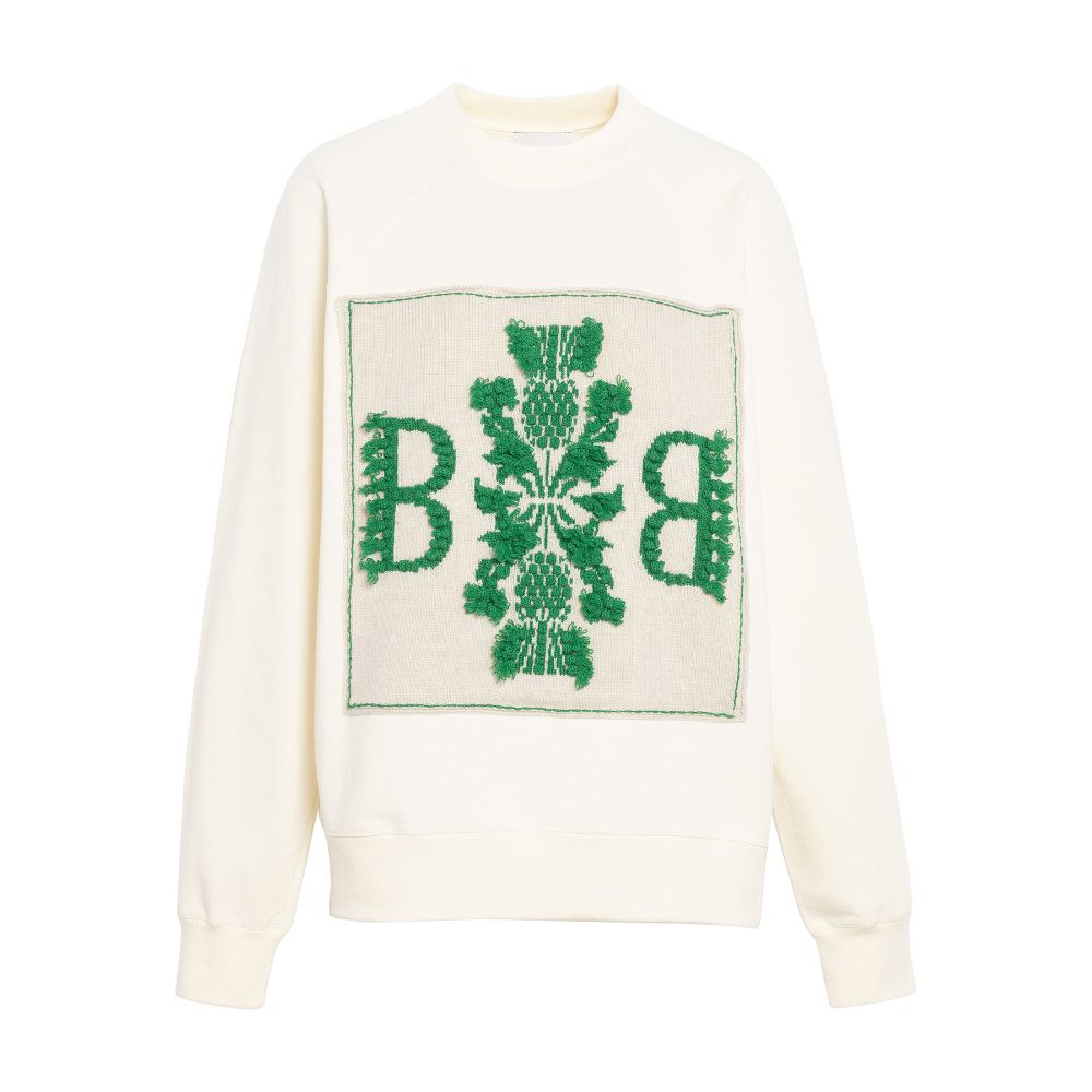 Barrie Sweatshirt with Barrie logo cashmere patch