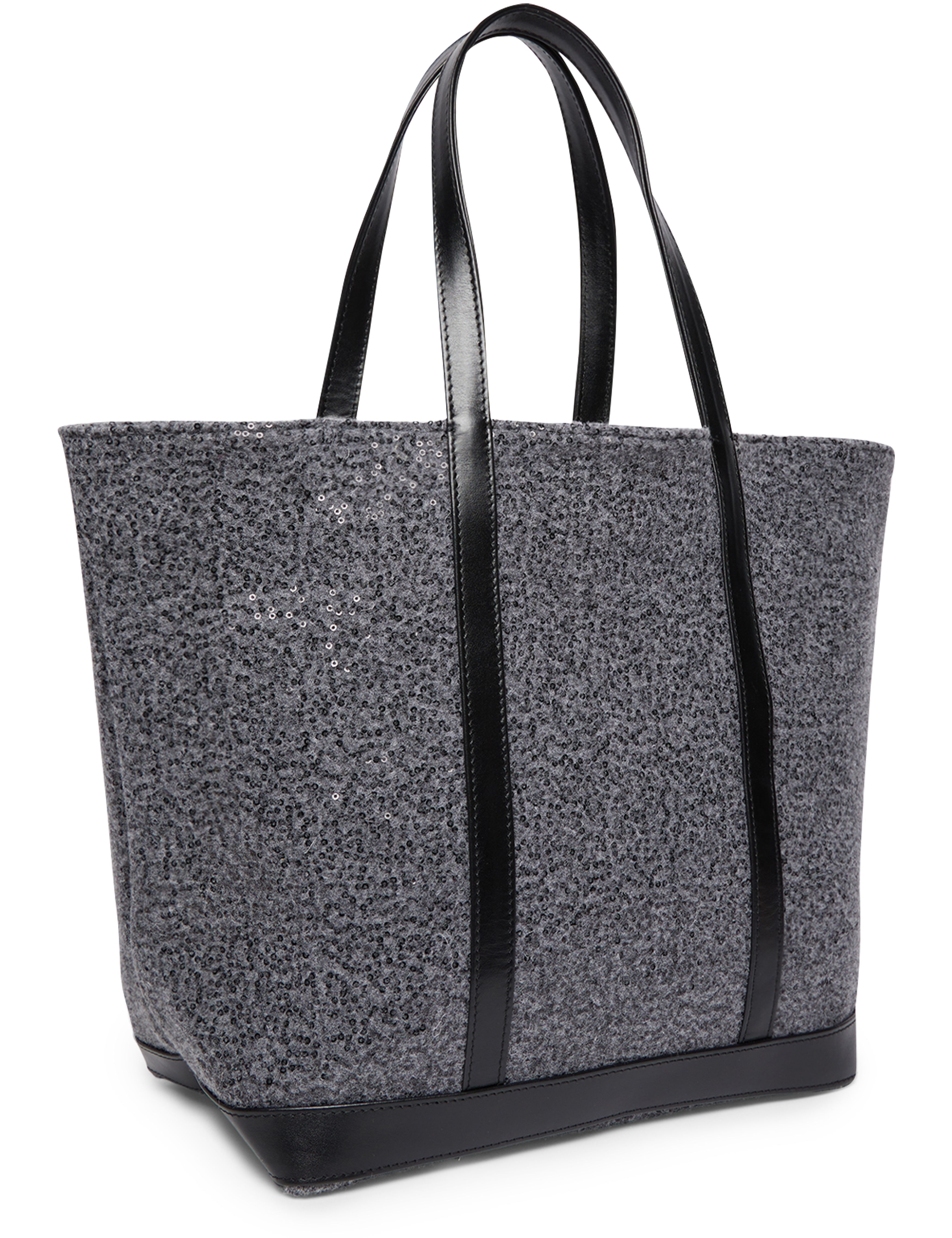  Felt and sequinned L tote bag