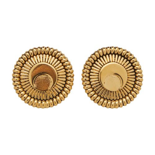 Marine Serre Regenerated buttons statement earrings